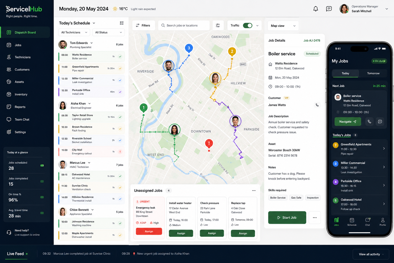 ServiceHub field service platform